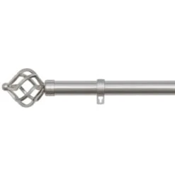 B&M Steel Mace Cage Curtain Pole 120 - 220cm -B&M 390208 390209 steel mace cage curtain pole 1
