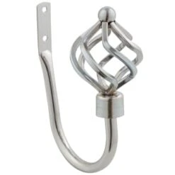 B&M Steel Mace Cage Curtain Hold Backs 2pk -B&M 390210 steel mace cage pair holdbacks 2