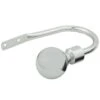 B&M Shiny Nickle Silver Orb Curtain Hold Backs 2pk
