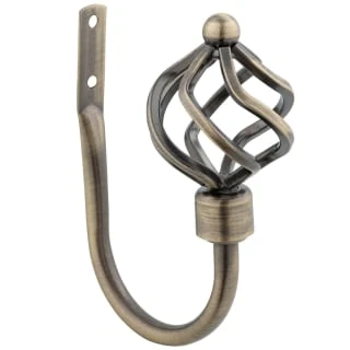 B&M Antique Brass Mace Curtain Hold Backs 2pk 4 B&M Antique Brass Mace Curtain Hold Backs 2pk - Image 2