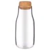 B&M Small Glass Carafe With Cork Lid 1 B&M Small Glass Carafe With Cork Lid -B&M 390359 small glass carafe