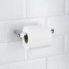 B&M Chrome Toilet Roll Holder -B&M 390423 chrome toilet roll holder