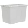 B&M Storage Box With Lid 80L - Grey -B&M 391381 grey 80l storage box and lid 3