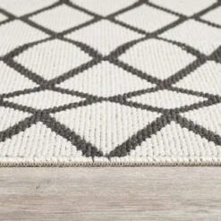 B&M Buddy Kilim Twist Pile Runner Mono -B&M 392181 buddy kilim twist pile runner mono 50 x 150cm
