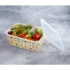 B&M Rectangular Tubs 2pk - Lemons -B&M 392929 2pk reuse and repurpose rectangle tubs lemon 2