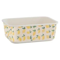 B&M Rectangular Tubs 2pk - Lemons 14 B&M Rectangular Tubs 2pk - Lemons -B&M 392929 2pk reuse and repurpose rectangle tubs lemon