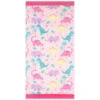 B&M Children's Beach Towel - Dinosaur -B&M 393914 childrens beach towel pink dinosaur 2