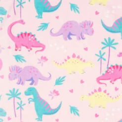 B&M Children's Beach Towel - Dinosaur -B&M 393914 childrens beach towel pink dinosaur 3