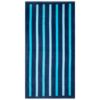 B&M Adult's Beach Towel - Blue Stripes 3 B&M Adult's Beach Towel - Blue Stripes