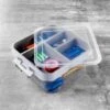 B&M Clear 2 Tier Clip Lid Organiser -B&M 394046 clear 2 teir clip lid organiser