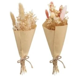 B&M Mini Dried Flower Bunch - Neutral -B&M 394317 mini dried bunch group
