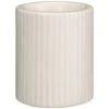 B&M Ribbed Tealight Holder - Cream -B&M 394331 tealight holder