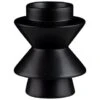 B&M Eden Life Ceramic Candle Holder - Black -B&M 394358 black candle holder