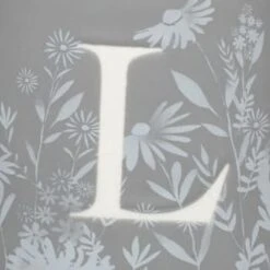 B&M Floral Alphabet Mug (Assorted) 23 B&M Floral Alphabet Mug (Assorted) -B&M 394397 floral alphabet mug grey l 2