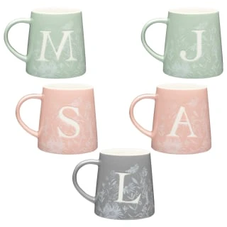 B&M Floral Alphabet Mug (Assorted) 8 B&M Floral Alphabet Mug (Assorted) - Image 6