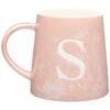 B&M Floral Alphabet Mug (Assorted) -B&M 394397 floral alphabet mug pink s