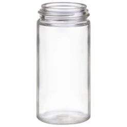 B&M Set Of 4 Glass Spice Jars With Bamboo Wood Base -B&M 394437 set of 4 glass spice jars with bamboo wood lid and base 4