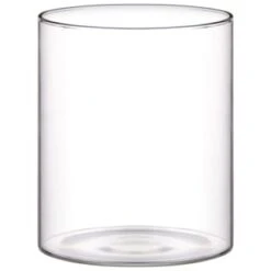 B&M Small Glass Jar With Acacia Wood Lid -B&M 394439 small glass canister with acacia wood 3