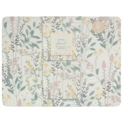 B&M Floral Placemat & Coaster Set 8pc 8 B&M Floral Placemat & Coaster Set 8pc -B&M 394455 floral placemat and coaster set 8pc