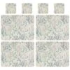 B&M Floral Placemat & Coaster Set 8pc 2 B&M Floral Placemat & Coaster Set 8pc -B&M 394455 floral placemat and coaster set 8pc group