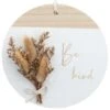 B&M Pampas Grass Hanging Plaque -B&M 394461 pampas hanging plaque 2