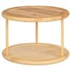 B&M Bamboo Round 2 Tier Spice Rack -B&M 394546 bamboo round 2 tier spice rack
