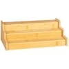 B&M Extendable 2 Tier Bamboo Cupboard Organiser -B&M 394547 extendable bamboo cupboard organiser