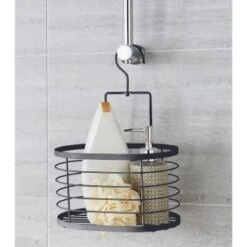 B&M Hanging Bathroom Caddy - Grey -B&M 394578 hanging caddy grey