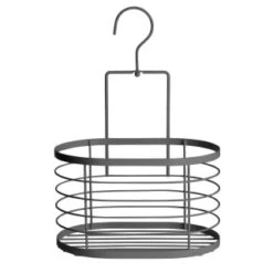 B&M Hanging Bathroom Caddy - Grey -B&M 394578 hanging caddy grey 3