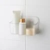 B&M Clear Mount Bathroom Caddy -B&M 394580 clear mount small bathroom caddy