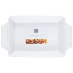 B&M -B&M 394625 white rectangular roaster
