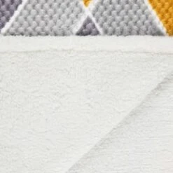 B&M Simply Geo Waffle Throw - Ochre -B&M 394916 simply geo waffle throw ochre 4