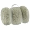 B&M Simply Teddy Sage Rolled Throw -B&M 394930 teddy throw sage