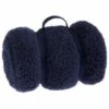 B&M Simply Teddy Navy Rolled Throw 1 B&M Simply Teddy Navy Rolled Throw -B&M 394931 teddy throw navy