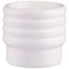 B&M Ceramic Ribbed Vase - Neutral -B&M 395408 shapped ceramic candle