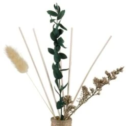 B&M Eden Life Reed Diffuser - Jasmine & Casis -B&M 395412 diffuser with dried flowers 3