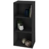 B&M Essentials 3 Tier Shelf - Black -B&M 395642 essentials 3 tier shelf black