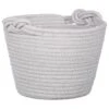 B&M Cara Rope Basket With Handle - Grey -B&M 395880 cara rope basket with handle grey