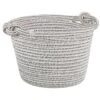 B&M Cara Rope Basket With Handle - Mono -B&M 395882 cara rope basket mono