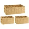 B&M Caen Set Of 3 Paper Rope Baskets - Natural -B&M 395883 caen set of 3 paper rope baskets natural 2