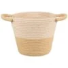 B&M Two Tone Rope Basket - Natural -B&M 395886 two tone rope basket natural