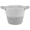 B&M Two Tone Rope Basket - Grey -B&M 395887 two tone rope basket grey