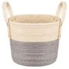 B&M Wicker Basket - Grey -B&M 395907 wicker basket grey