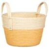 B&M Wicker Basket - Ochre -B&M 395908 wicker basket ochre