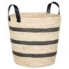 B&M Striped Basket - Mono -B&M 395928 mono stripe basket1