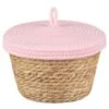 B&M Kendall Basket With Lid - Pink 2 B&M Kendall Basket With Lid - Pink -B&M 395976 kendall basket with lid pink 2