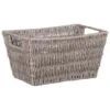 B&M Paper Rope Basket - Grey -B&M 395984 paper rope basket grey