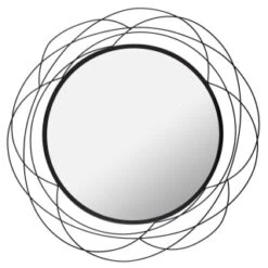 B&M Black Wire Mirror
