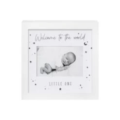 B&M Box Photo Frame - Welcome To The World Little One -B&M 396343 box frame welcome to the world little one 2