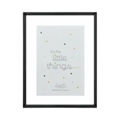 B&M Glass & Metal Photo Frame 4x6" -B&M 396345 glass and metal frame 4x6 2